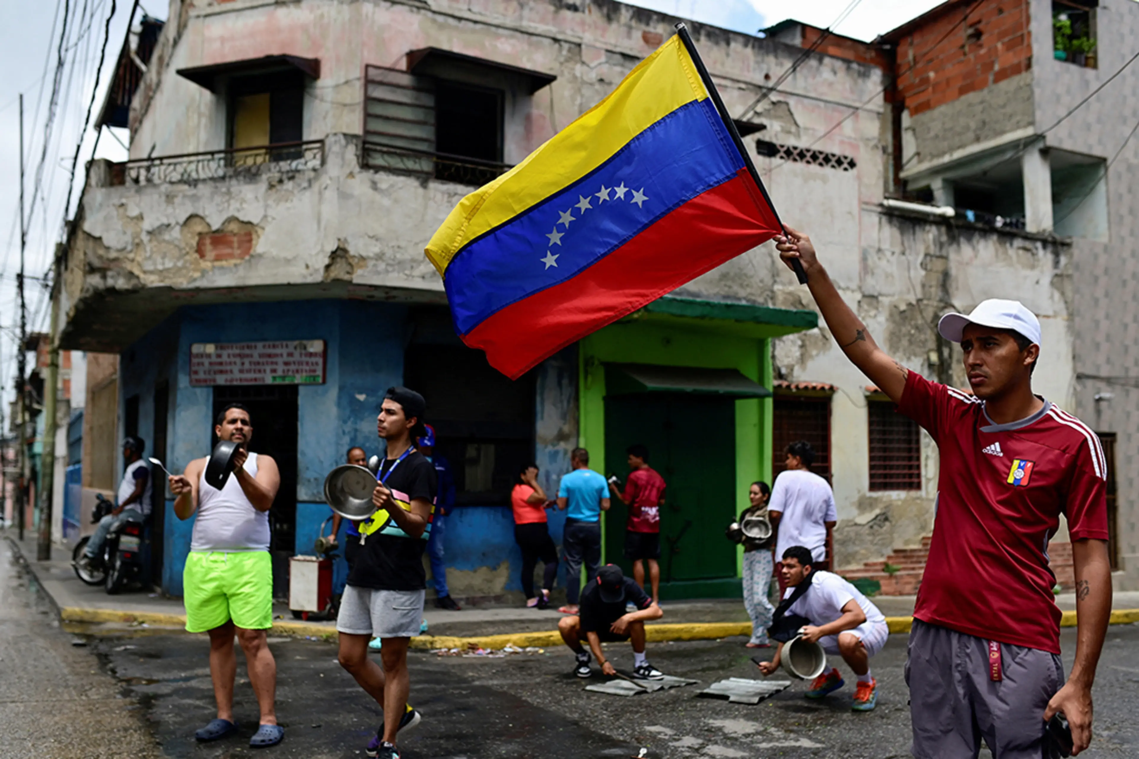 Người dân Venezuela biểu tình phản đối kết quả bầu cử tổng thống, tháng 7 năm 2024. Ảnh: Maxwell Briceno/Reuters.