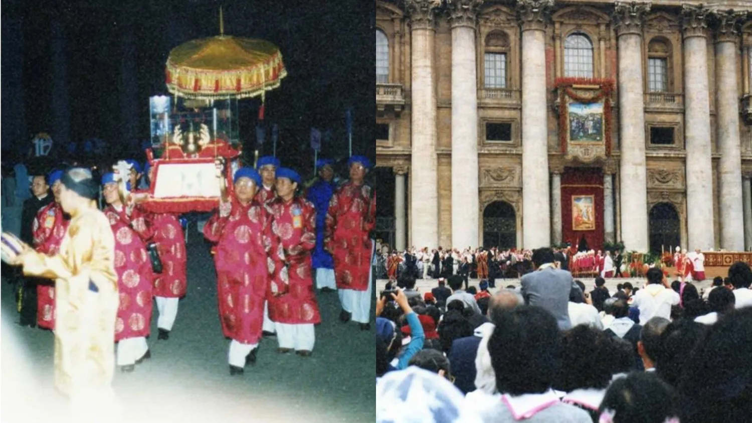 Lễ phong thánh cho 117 vị tử đạo người Việt được tổ chức ở Vatican, năm 1988. Nguồn ảnh: davangvn.